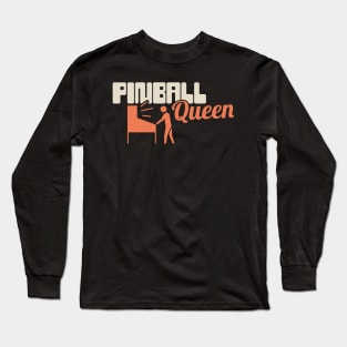 Arcade Pinball Queen Long Sleeve T-Shirt